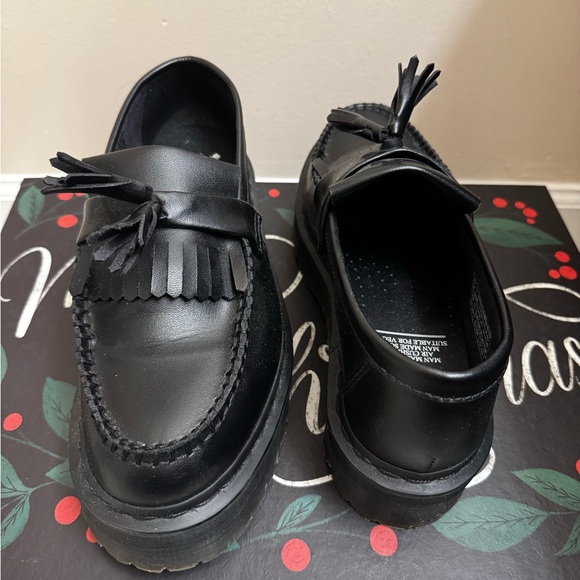VEGAN ADRIAN FELIX PLATFORM TASSEL LOAFERS - Picture 3 of 7